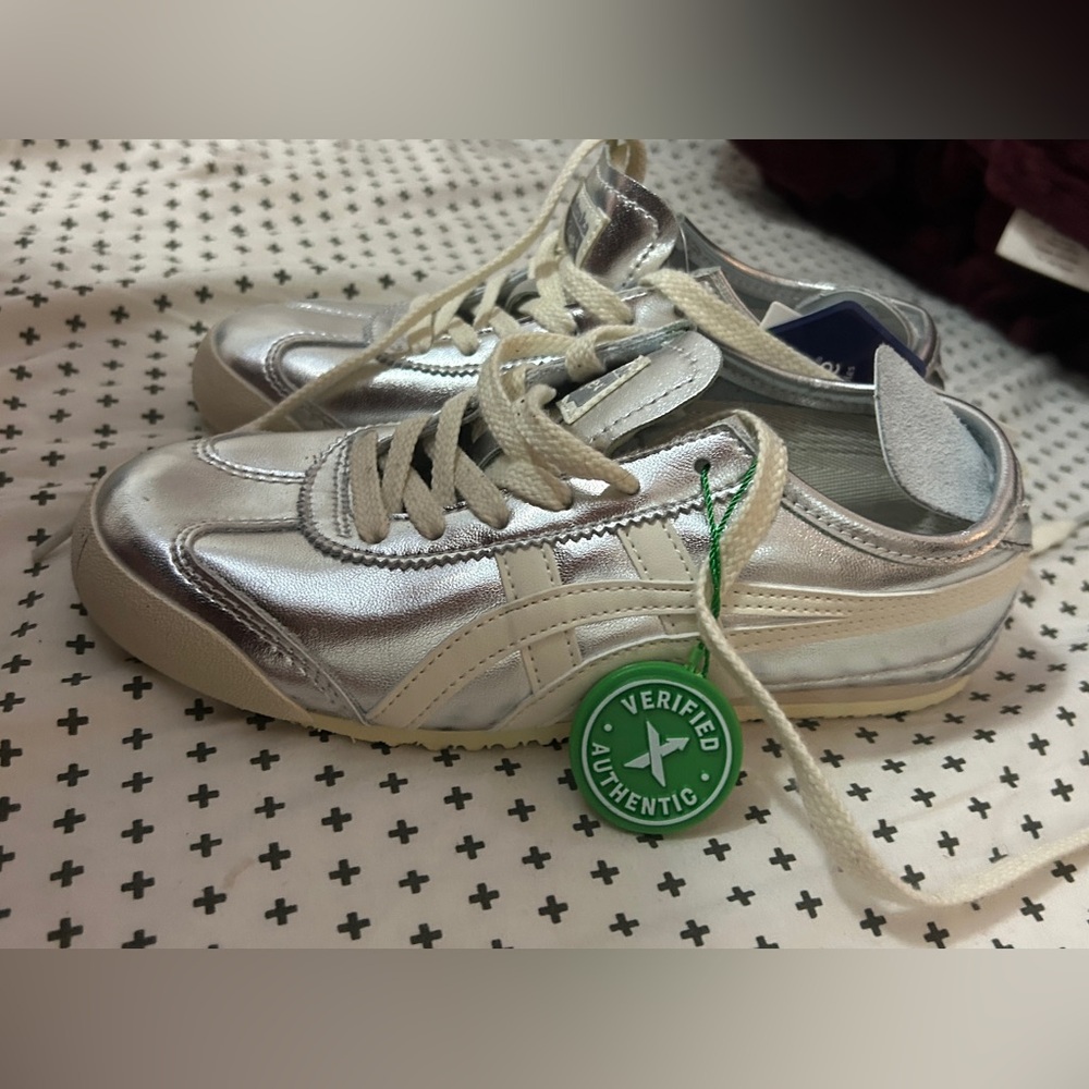Silver sneakers